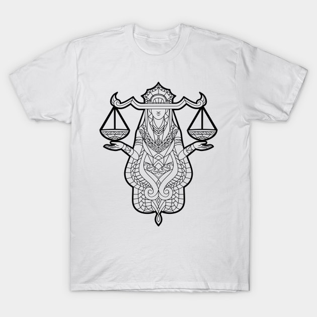 Libra T-Shirt by elangkarosingo